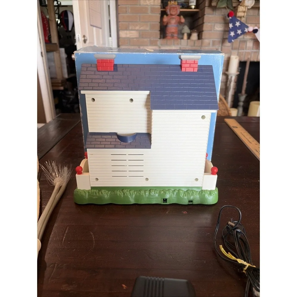 Avon Patriotic Lighted Fiber Optic House 4th Of July Fireworks 2003 With Box E6